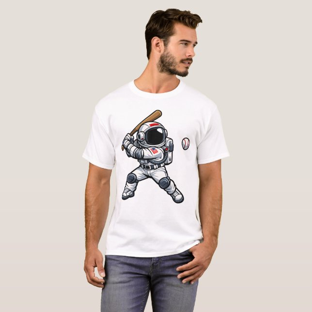 Astronaut Baseball T-Shirt (Front Full)