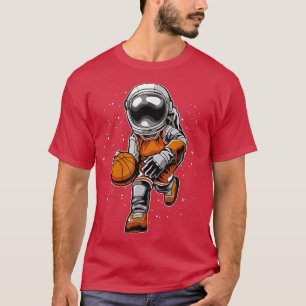 Astronaut Basketball Funny Basketball Gift Men Wom T-Shirt