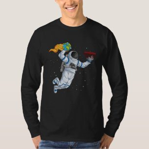 Astronaut Basketball Player Play Basketball In Spa T-Shirt