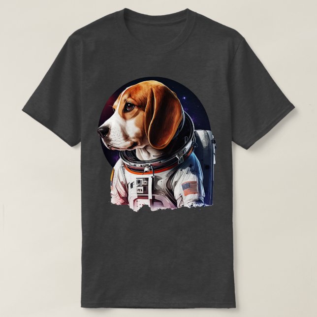 Astronaut Beagle 3 T-Shirt (Design Front)