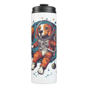 Astronaut Beagle – Space Explorer Dog Thermal Tumbler