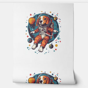 Astronaut Beagle – Space Explorer Dog Wallpaper