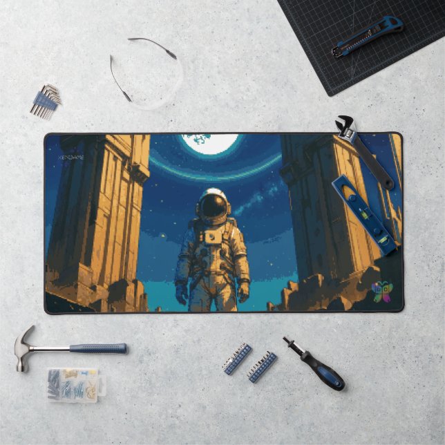 Astronaut Beneath the Celestial Gate Desk Mat (Workstation)