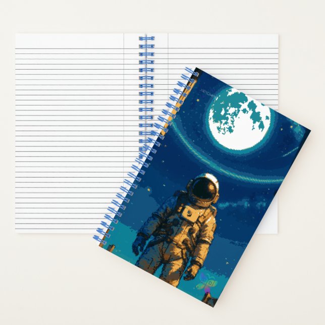 Astronaut Beneath the Celestial Gate Notebook (Inside)
