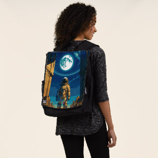 Astronaut Beneath the Celestial Gate Premium Backpack