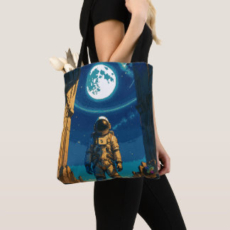 Astronaut Beneath the Celestial Gate Tote Bag
