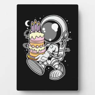 Astronaut Birthday Cake Plaque