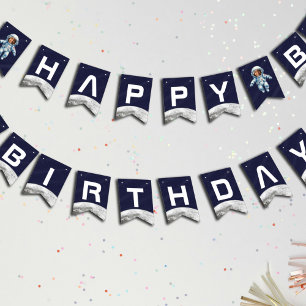 Astronaut Birthday Party 1st Trip Around the Sun Bunting