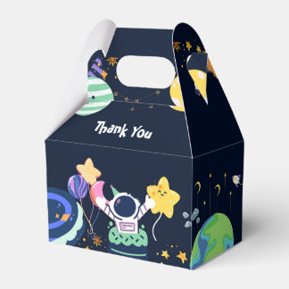 Astronaut birthday party favour box