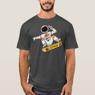 Astronaut Bitcoin Skater Stock Market Trader T-Shi T-Shirt