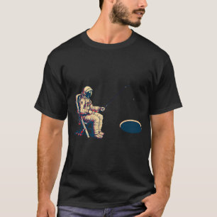 Astronaut Black Hole Fishing T-Shirt