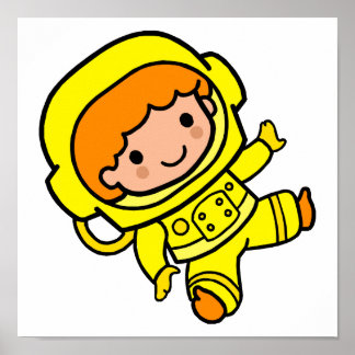 astronaut boy 1 poster