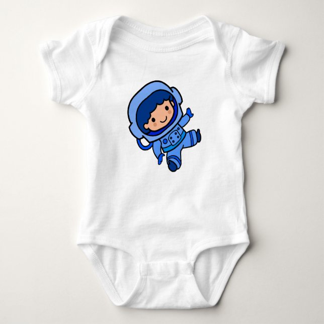 Astronaut Boy Baby Bodysuit (Front)