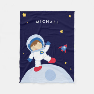 Astronaut Boy Fleece Blanket