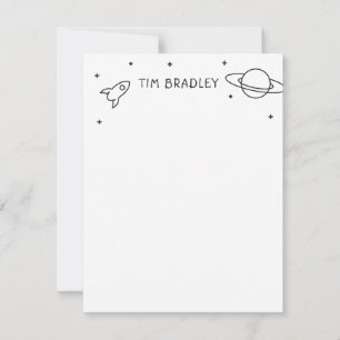 Astronaut Boy's Card