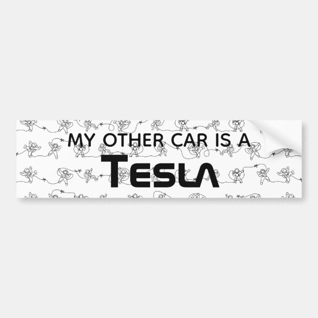 Astronaut Bumper Sticker (Front)