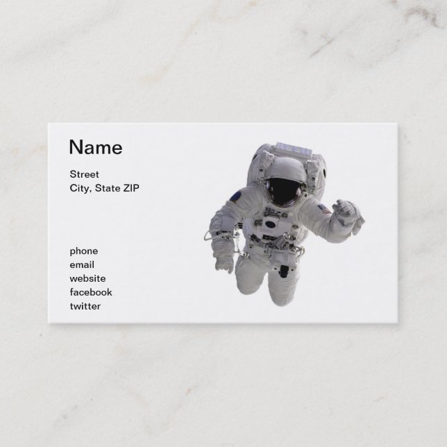 Astronaut Business Card (Front)