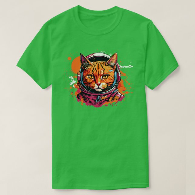 Astronaut Cat 1 T-Shirt (Design Front)