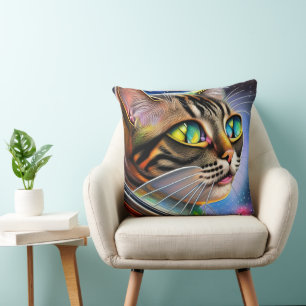 Astronaut Cat Artwork Cushion