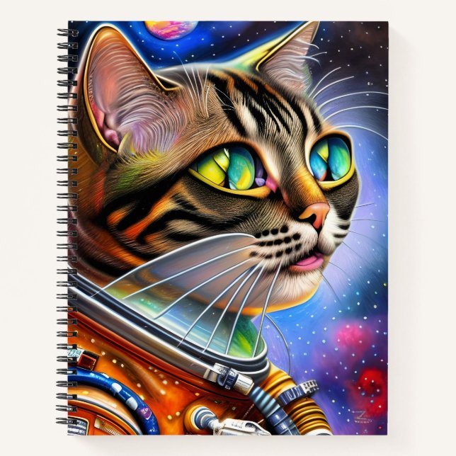 Astronaut Cat Artwork Notebook (Front)