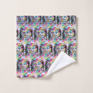 Astronaut Cat Bath Towel Set