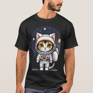 Astronaut Cat By Ai T-Shirt