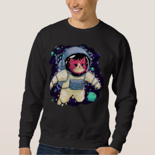 Astronaut Cat colourful Sweatshirt