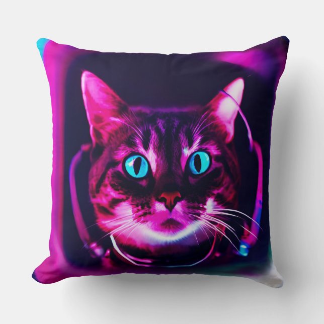 astronaut cat cushion (Front)
