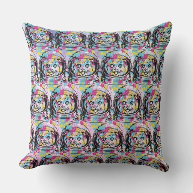 Astronaut Cat Cushion (Front)