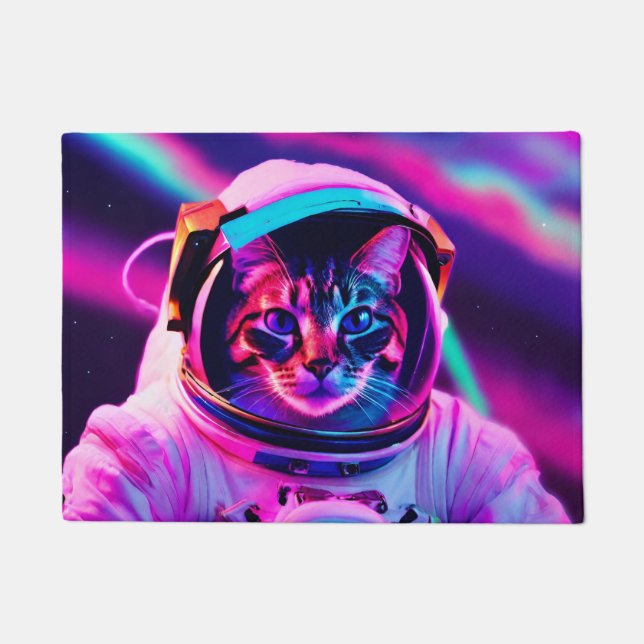astronaut cat doormat (Front)