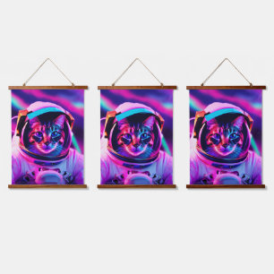 astronaut cat hanging tapestry