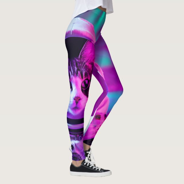 astronaut cat leggings (Right)