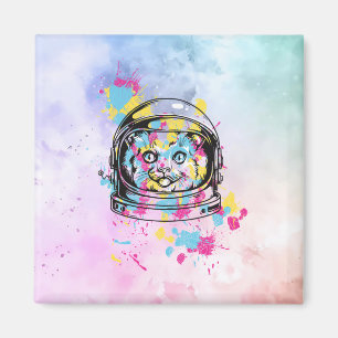 Astronaut Cat Magnet