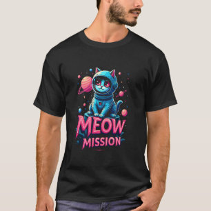 Astronaut Cat - Meow Mission Space Graphic for Kid T-Shirt