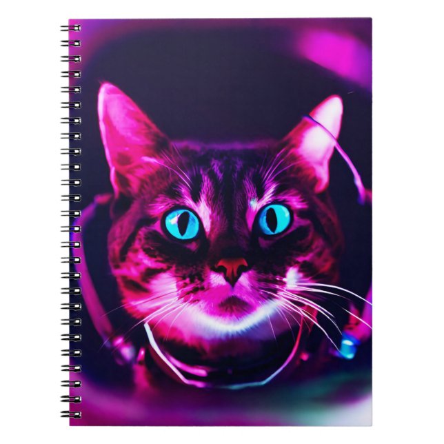 astronaut cat notebook (Front)