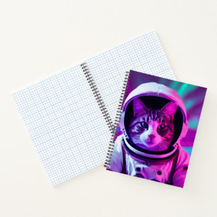 astronaut cat notebook