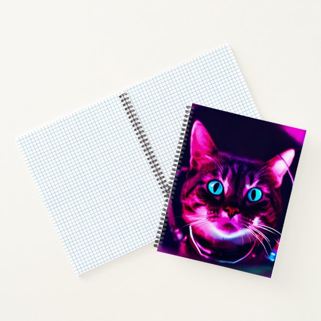 astronaut cat notebook (Inside)