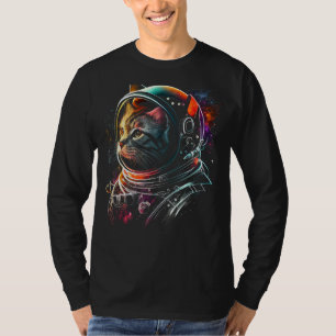 Astronaut Cat or Funny Space Cat on Galaxy Cat Lov T-Shirt
