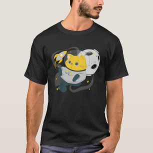 Astronaut Cat Or Space Cat On Galaxy Kitten T-Shirt