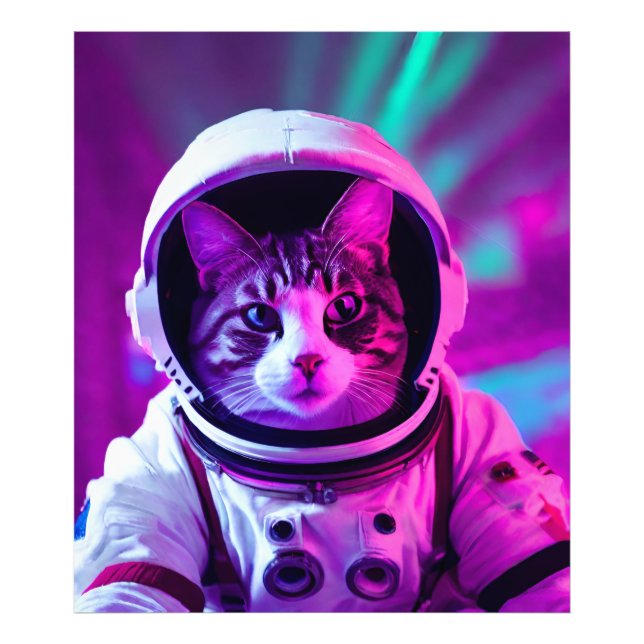 astronaut cat photo print (Front)