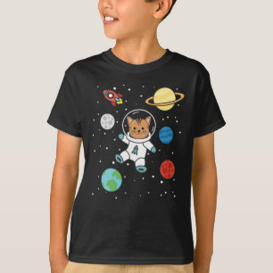 Astronaut Cat Planet Earth Mars Space T-Shirt