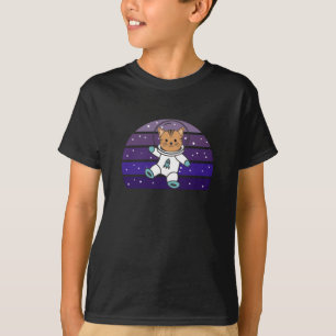 Astronaut Cat Planet Earth Mars Space T-Shirt