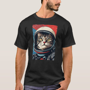 Astronaut Cat Shirt Kids Space Cat Astronaut Cat M