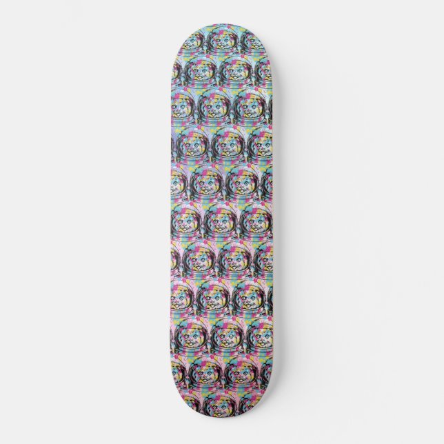 Astronaut Cat Skateboard (Front)