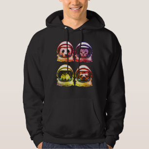 Astronaut Cat Sloth Panda Wolf Space For Men Women Hoodie