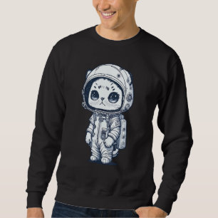 Astronaut Cat Space Cat Kitten Sweatshirt