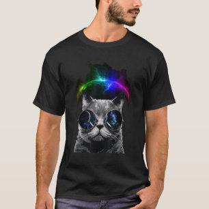 Astronaut cat space cat with sunglasses T-Shirt