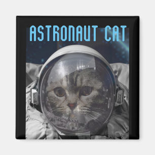 ASTRONAUT CAT SPACE MAGNETS