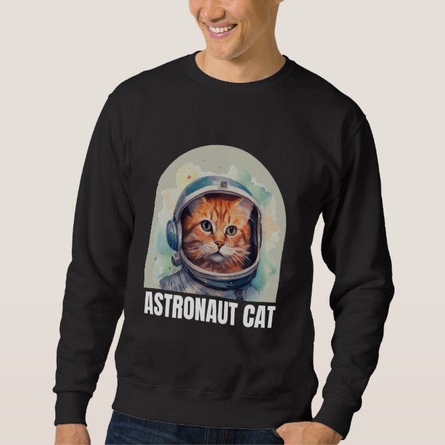 Astronaut Cat Sweatshirt (Front)