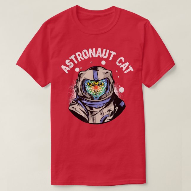 astronaut cat T-Shirt (Design Front)